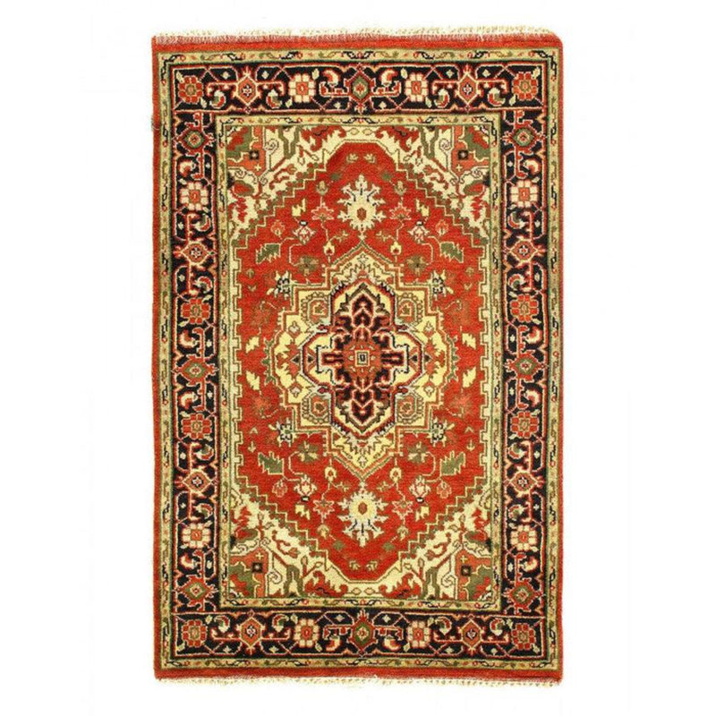 Oriental Area Rug in Rust