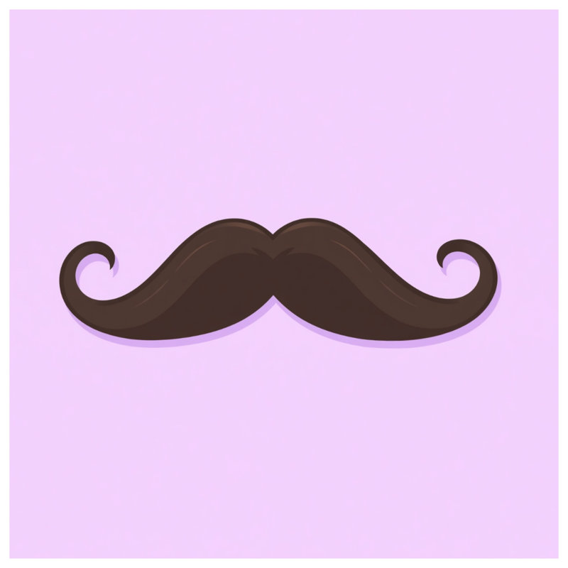 Édredon recourbé brun moustache, Twin