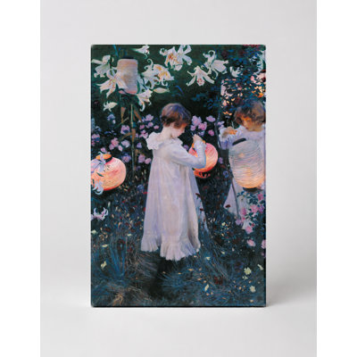 Carnation, Lily, Lily, Rose (1885–1886) — Portrait Canvas Wall Art