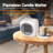 Desktop Space Heater With Hidden Mug Warmer, Electric Indoor Heater With Dual Heat Settings, Compact Personal Heater For Home Office & Bedroom, White-122285934