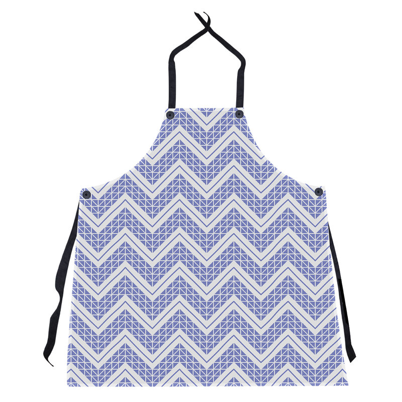 Stephenie Bib Apron, Blue/White