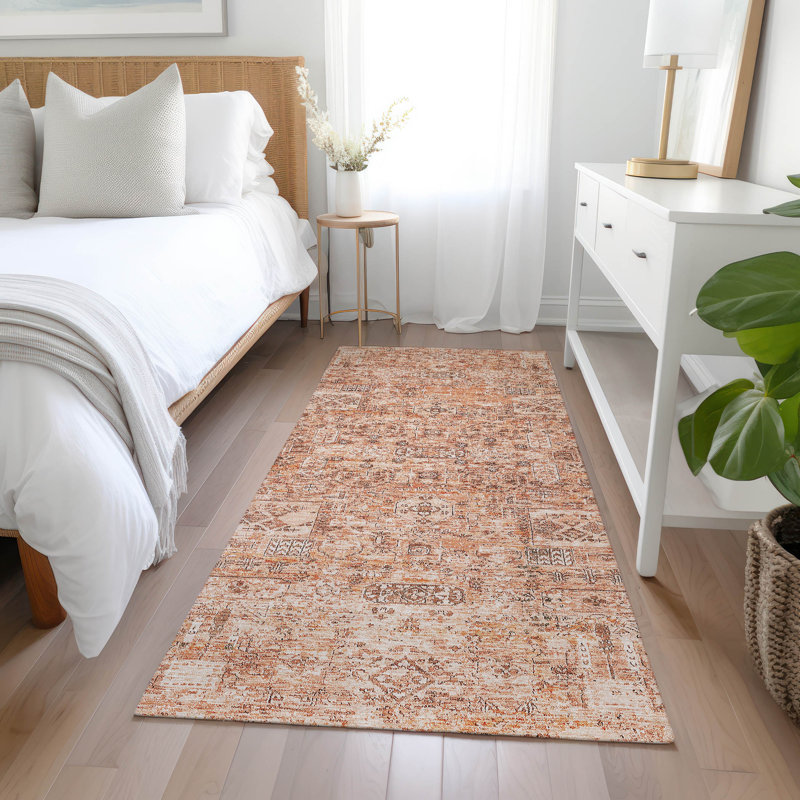 Tapis intérieur / extérieur Everlee avec envers antidérapant, Tapis de couloir 2 pi 3 po x 7 pi 6 po