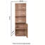 175cm H x 60cm W Solid Wood Book Cabinet Bookcase