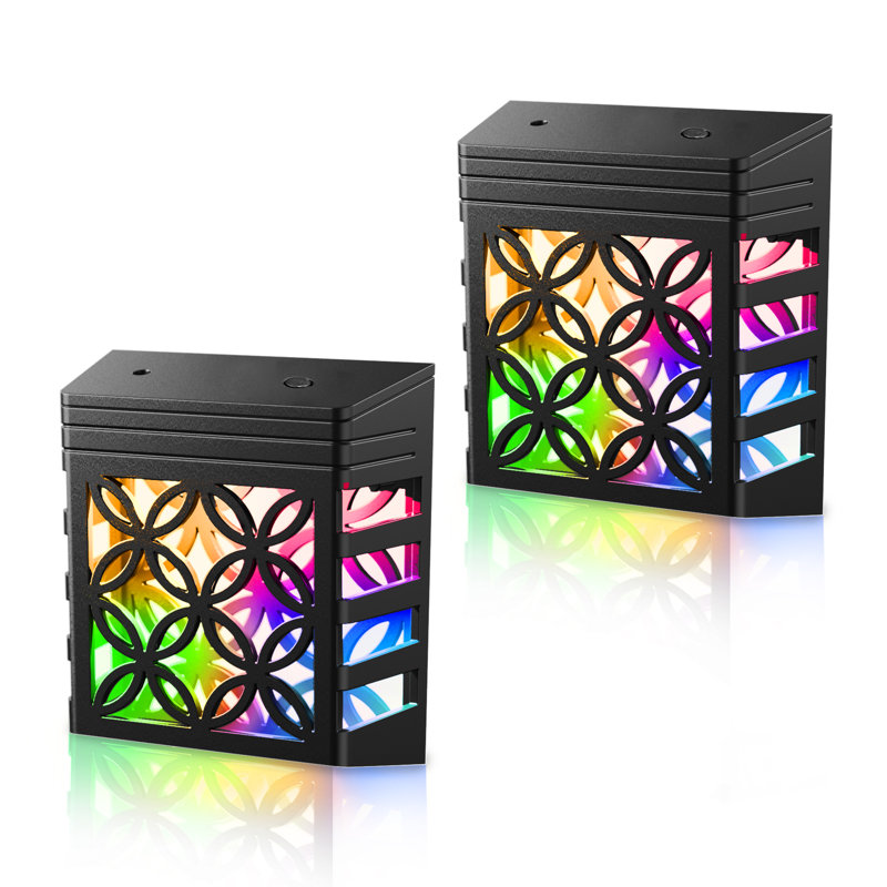 Black Solar-Style Plug-In RGB Color Changing LED Night Light