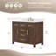 Meuble-lavabo simple autoportant de 42 po avec plateau en marbre Beckett-127222809-61131902-52605364
