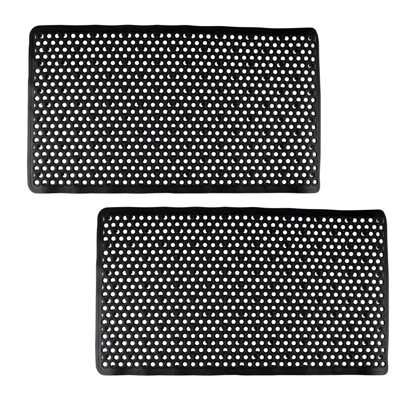 Tapis pour salle de bain Jorun, Noir