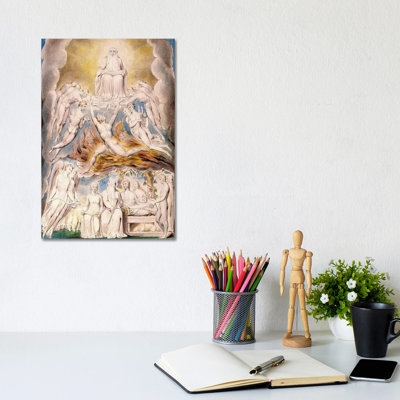 Satan Before The Throne Of God by William Blake - Wrapped Canvas Painting