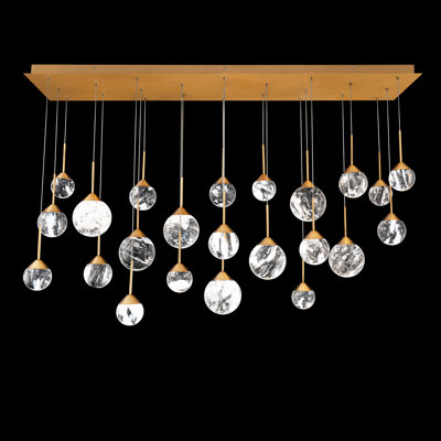 Quest 23 Light Crystal LED Multi-Light Pendant