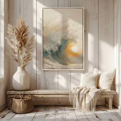 Golden Waves at Sunset II, reproduction sur toile
