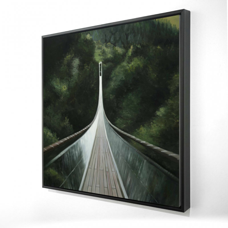 «Steep Bridge», reproduction sur toile, Toile encadrée noire, H 24 po x l 24 po