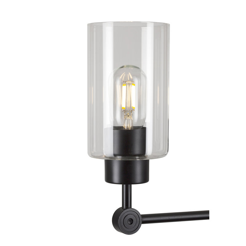 Lustre unique/à niveaux 3 lumières Afiya, Noir