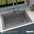Karran Drop-in Quartz Composite 33'' X 22'' 1-Hole Single Bowl Kitchen Sink-35699303