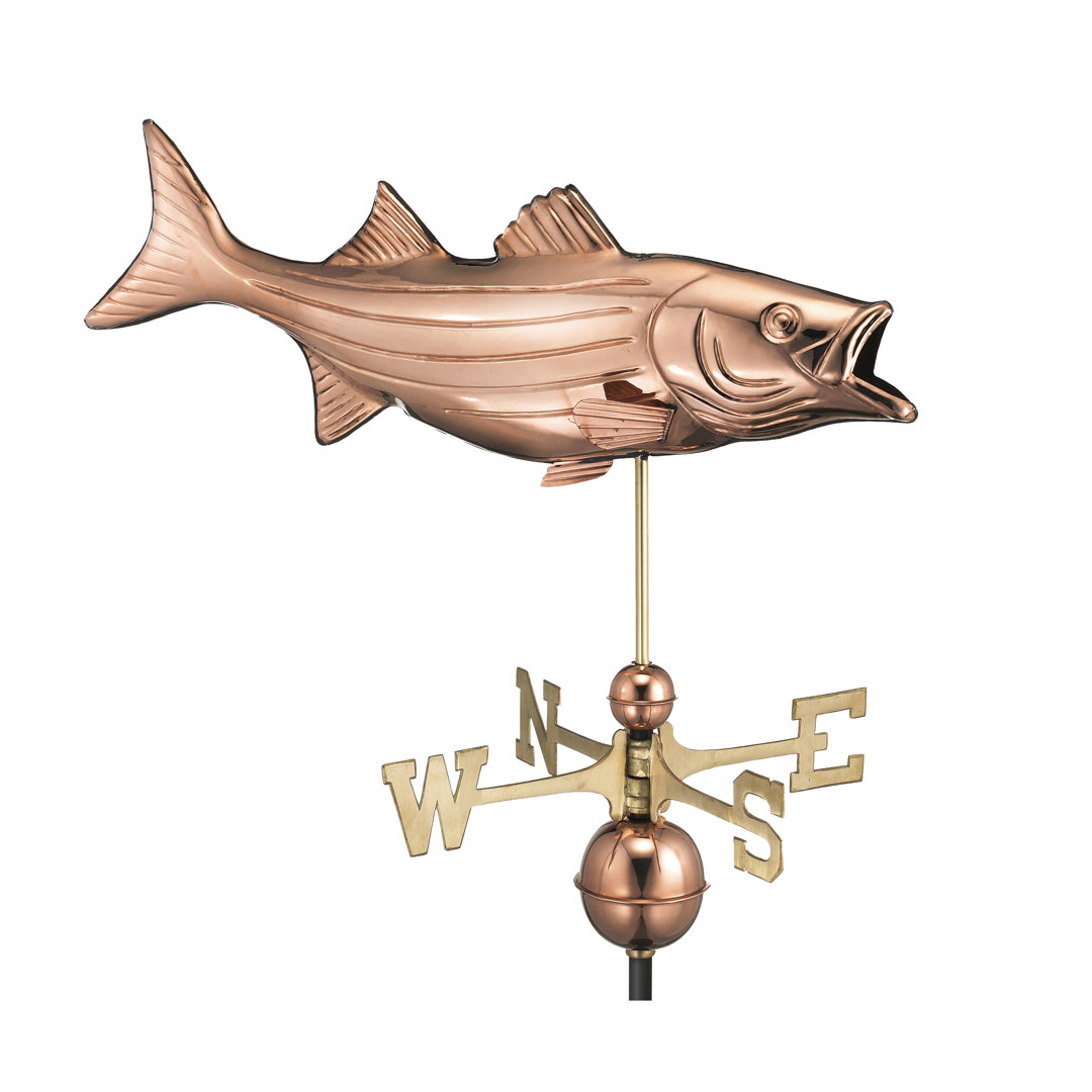 Bass Weathervane - Pure Copper by Good Directions Good Directions
