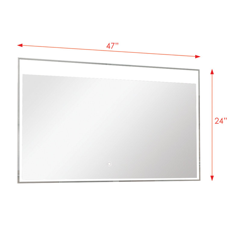 Miroir mural Ritchie, H 23,62 po x L 47,24 po