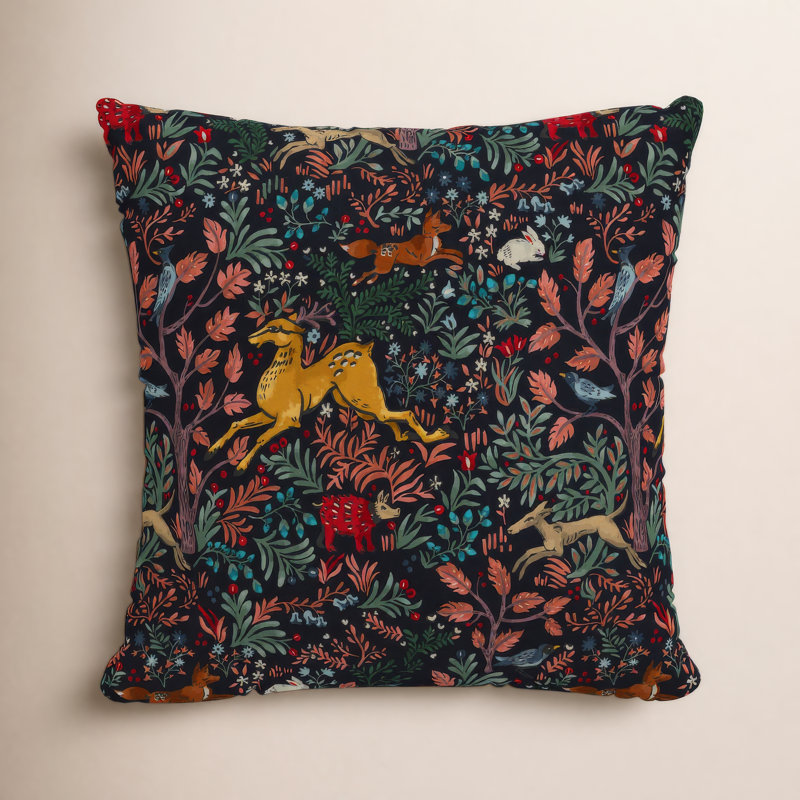 Housse et insert de coussin décoratif extérieur Foxe, 22 po x 22 po, Bleu marine folâtre