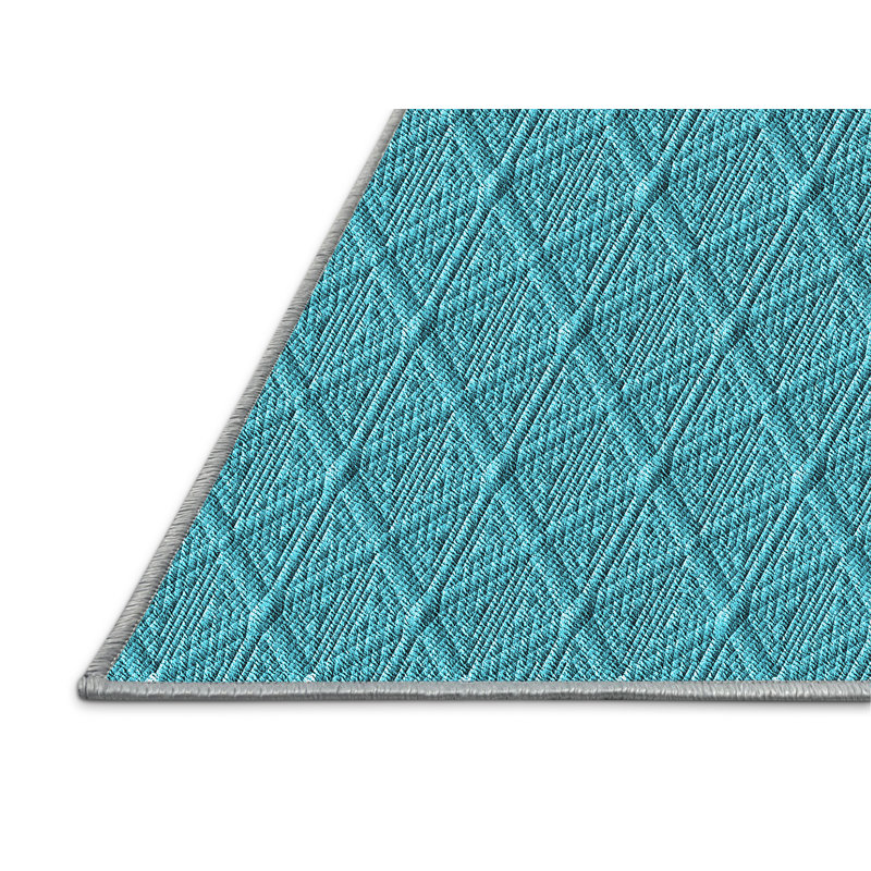 WSH-PAT27-LBLU - Tapis 100% motif lavable à la machine 2989, Rectangle 8 pi x 10 pi