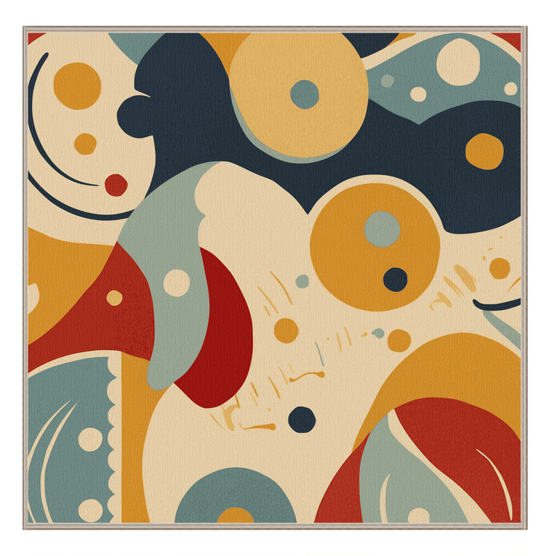 Sleek Stomp Rug, Square 3'