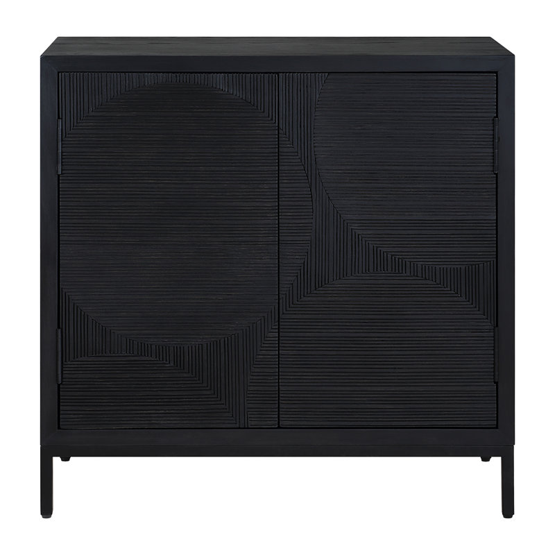 Hanley Black 2 Door Cabinet