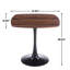 Table de salle à manger 31,5 pouces en noyer pour la décoration - apparence moderne, construction, placement polyvalent, installation rapide, style contemporain facile d'entretien, structure stable, plusieurs options de placement, facile
