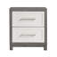 Table de chevet ivoire et grise avec deux tiroirs pour la chambre à coucher | Idée de cadeau