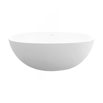 55" Solid Surface Soaking Bathtub