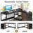 59" L-Shaped Computer Desk for Home Office, Small Space Corner Desk with 4 Drawers-830980515