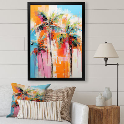 Damani Palm Trees Palm V  Palm Trees Wall Art Palm Canvas Print