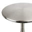 Table d'appoint en métal nickel brossé