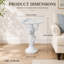 Table d'appoint 19,69 po en résine de cerf blanc
