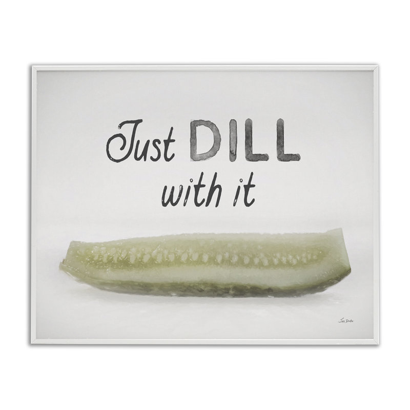 «Just Dill With It», art giclée par Lori Deiter, Giclée encadrée blanc bord de mer, H 24 po x l 30 po