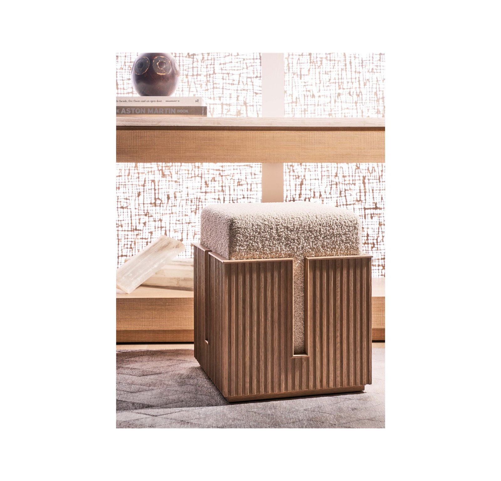 Greta Bunching Stool, Skylark