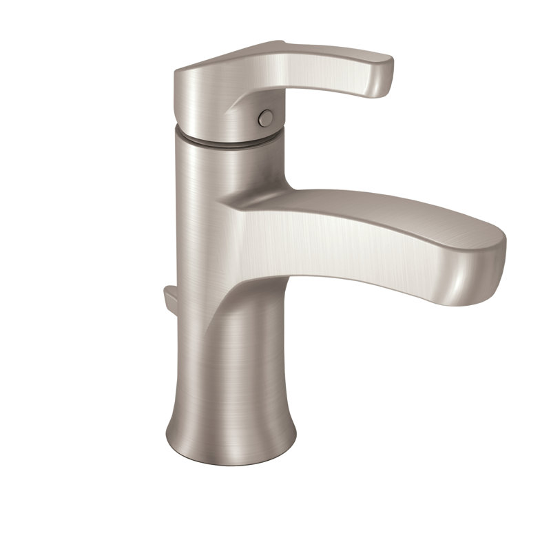 Robinet de salle de bain à trou unique Danika, Nickel brossé