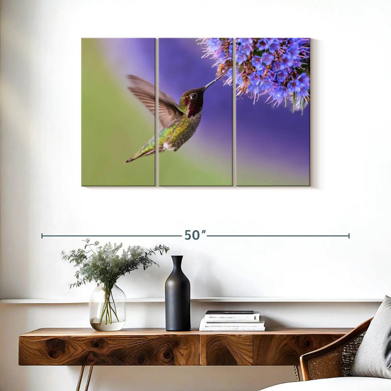 Nectar Sipping Hummingbird, 24" H x 38" W