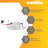 7.33'' Selectable Color Temperature LED Retrofit Recessed Lighting Kit