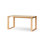 Burlywood Rectangular Solid Wood Dining Table