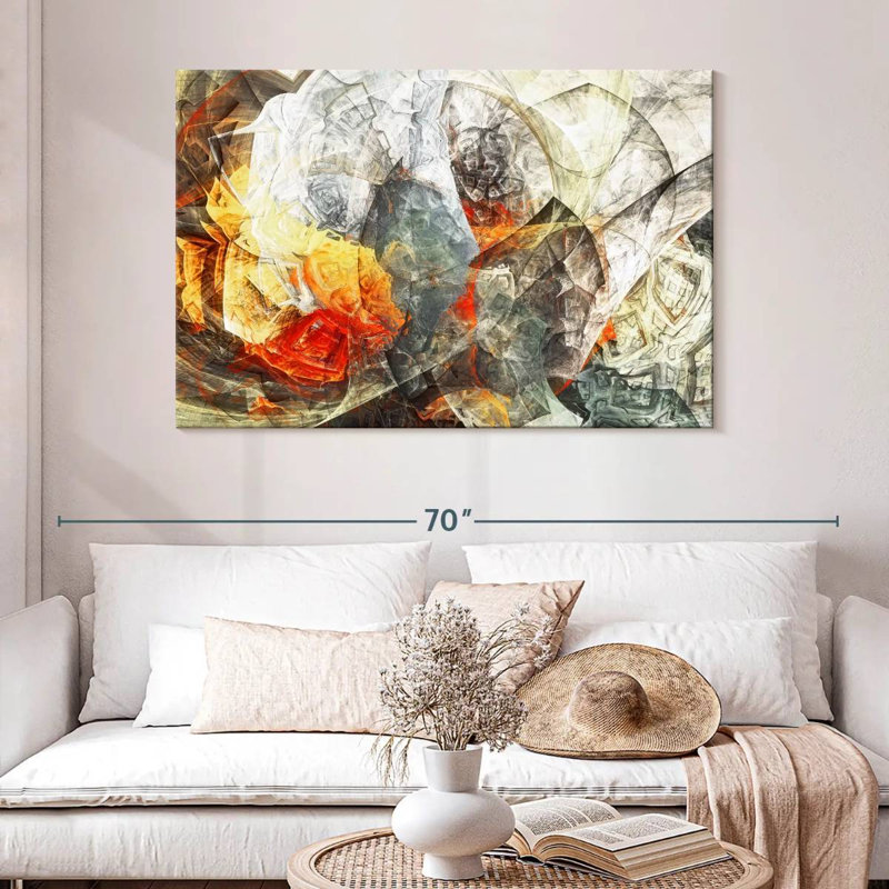 Avery Fire Burst Abstract, 32" H x 48" W