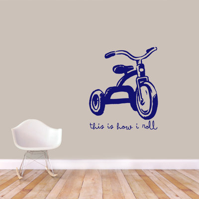 Décalcomanie murale "this is how i roll i"