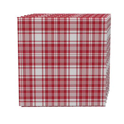 Rectangular Plaid Cotton Twill Tablecloth