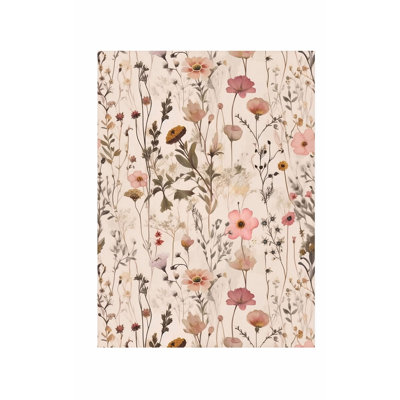 «Botanical Wild Flowers V Cottage», reproduction d'art non encadrée