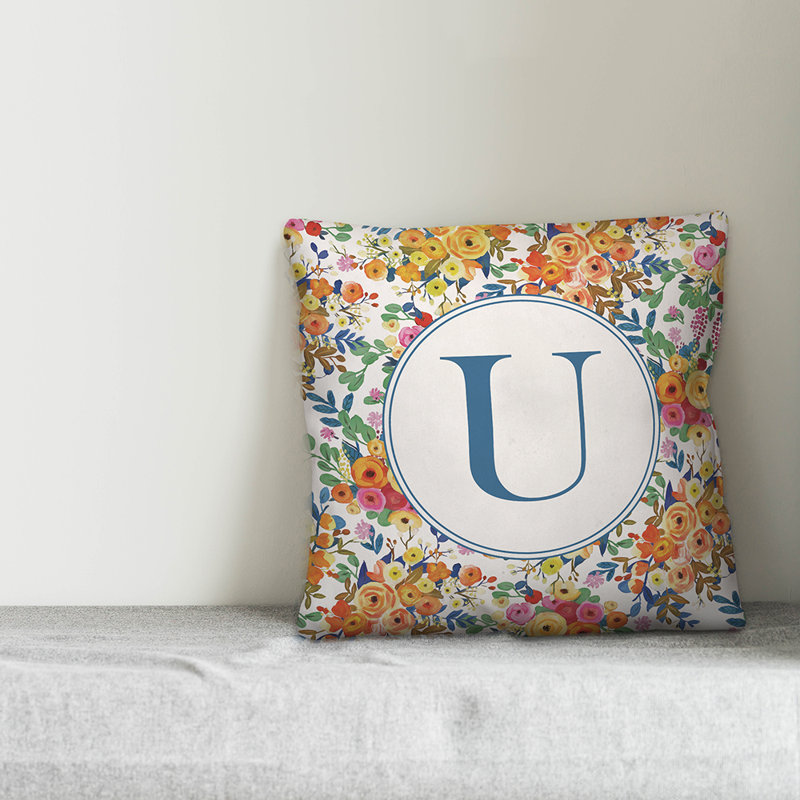 Housse de coussin carré et insert, U