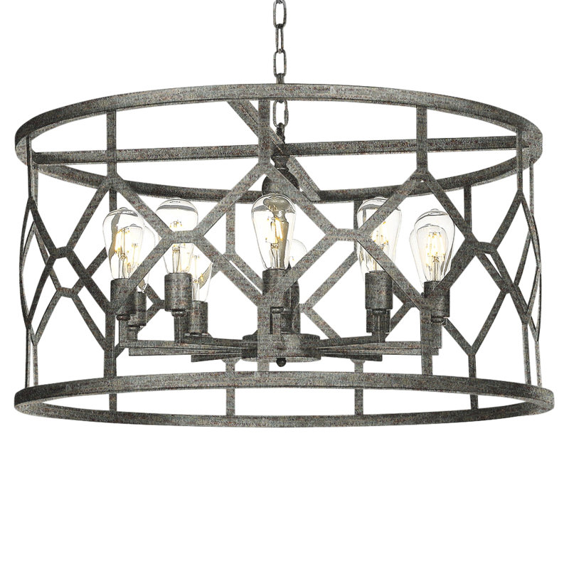 Lustre tambour 8 lumières Diamond, Haute mer
