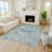 Machine Washable Indoor/Outdoor Kaczor ACN2225 Floral Rug-1271120778