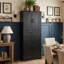 Armoire de rangement moderne Harlowe avec tablette réglable, tiroir et rangement multifonctionnel-123594303