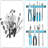 8-Pack Metallic Magnetic Tool Holder Strip
