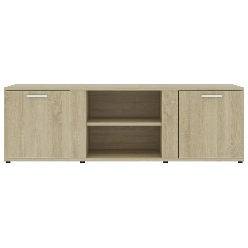 Agnete Unfinished TV Stand for TVs up to 55", Sonoma Oak