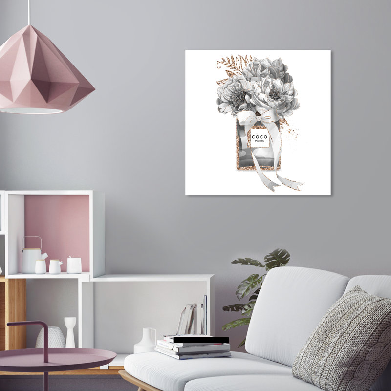 Fleurs pour ses parfums - Impression sur toile, Toile tendue, H 24 po x l 24 po