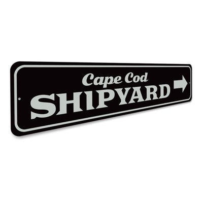 Enseigne en aluminium Cape Cod Shipyard