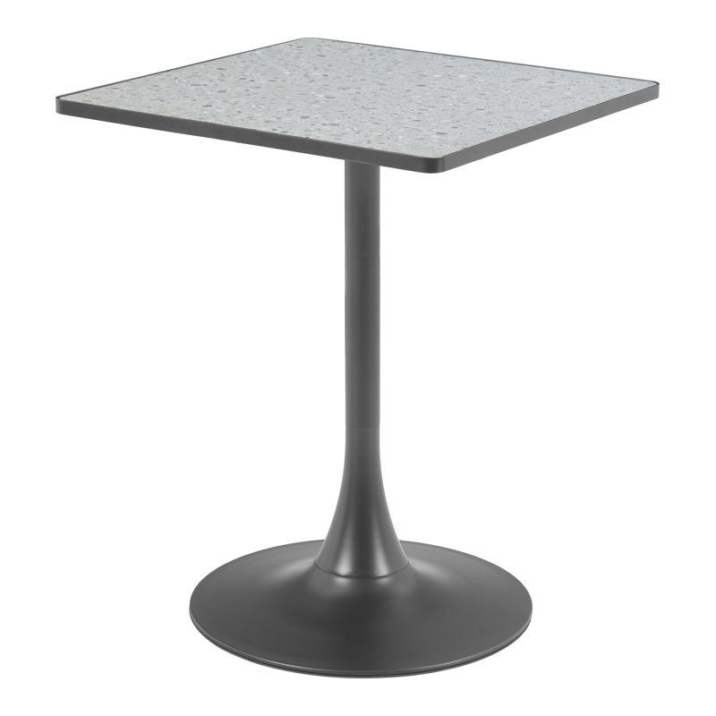 Table bistro bistro moderne, Noir, Gris