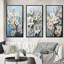 Dogwood Field Pointillism Collage VI - ensemble d'art mural 3 cornouillers-1617168795-1617168772