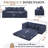 [NEW ARRIVED] [VIDEO PROVIDED]82.25" Convertible Sofa Bed-1142438725